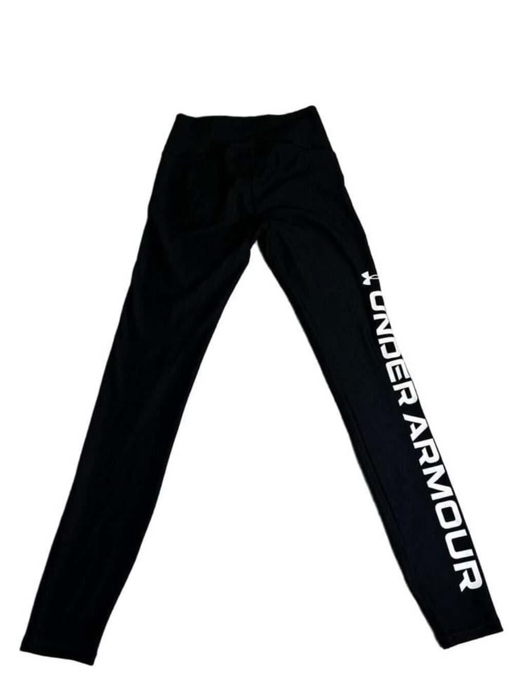Under Armour Compression Black Leggings with Side Logo Size SM